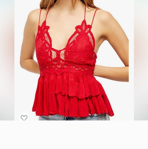 Free People Adella top red - Picture 3 of 11